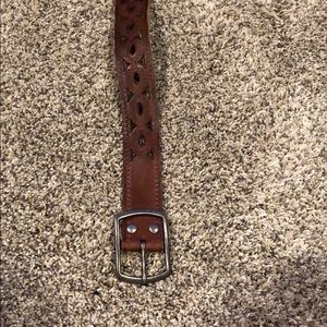 Lucky brand brown leather belt. Size medium